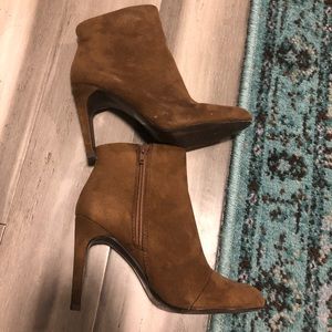 Brown Suede Booties